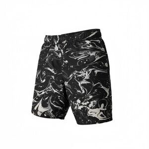 Youth Volcom Black Swirl Pattern Swim Trunks Size Y-L (14)